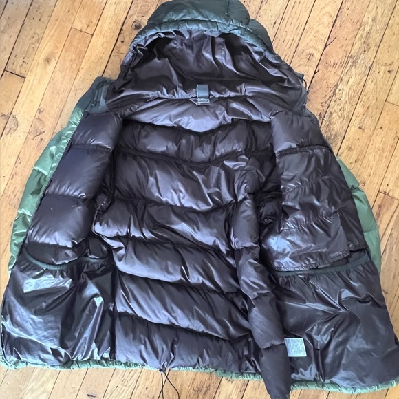 Outdoor Research Transcendent Green Hooded Puffer Mens Large GC - Picture 4 of 15